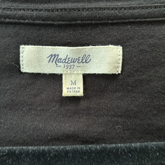 Madewell color block long sleeve v neck shirt size M - Picture 5 of 7